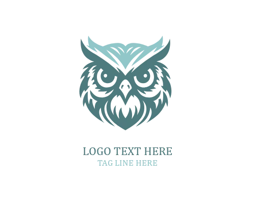 Abstract Owl Mark Logo