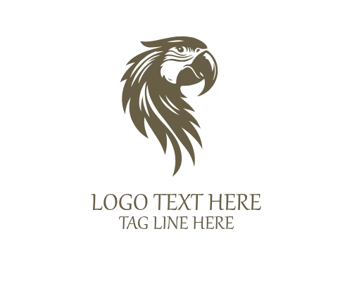 Abstract Parrot Symbol Logo for Branding, Design, and Creative Studios