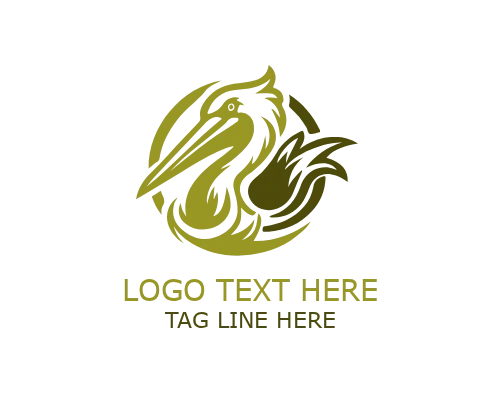 Abstract Pelican Logo for Modern, Creative, and Artistic Brands