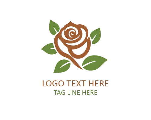 Abstract Petal Rose Logo