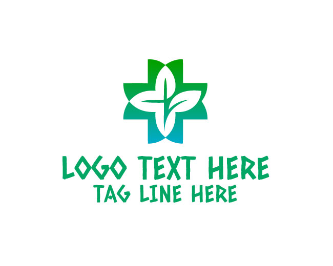 Abstract Pharmacy Cross Logo