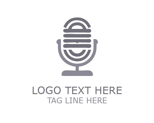 Abstract Podcast Circle Logo for Modern Media Branding