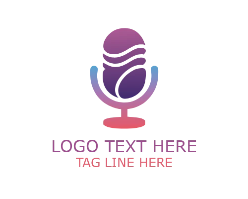 Abstract Podcast Resonance Logo for Creative Audio Branding