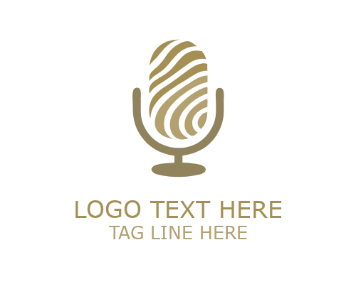 Abstract Podcast Stream Logo for Digital Media Branding