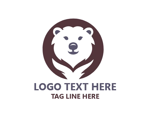 Abstract Polar Bear Logo for Creative and Artistic Brands