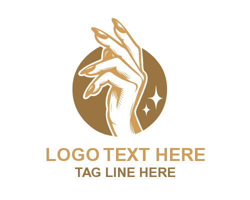 Abstract Polished Nail Logo