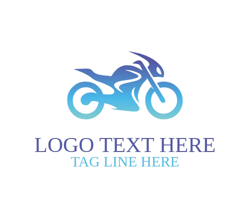  Abstract Racing Motorcycle Logo
