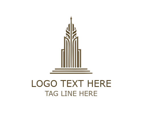 Abstract Real Estate Building Logo for Modern Property Branding