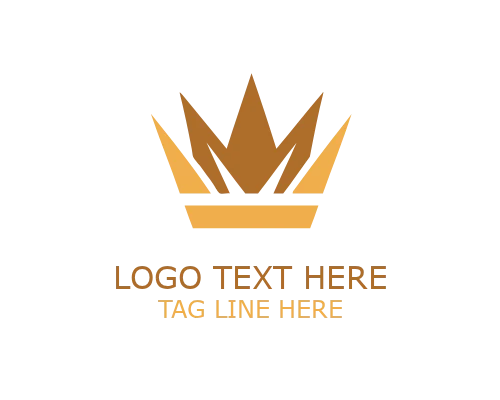 Abstract Regal Crown Logo