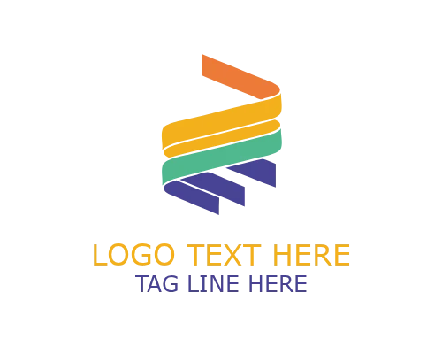 Abstract Ribbon Cross Logo for Strong Brand Identity
