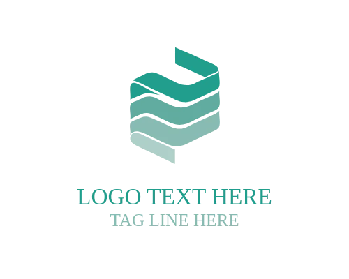 Abstract Ribbon Drift Logo for Fluid Brand Identity