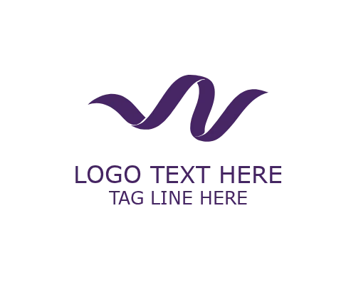 Abstract Ribbon Frame Logo for Modern Brand Identity