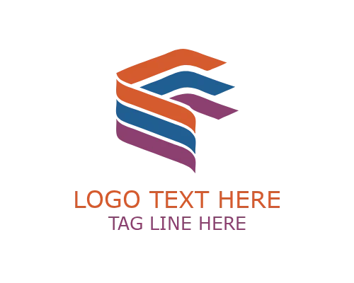 Abstract Ribbon Knot Logo for Connection and Creative Branding