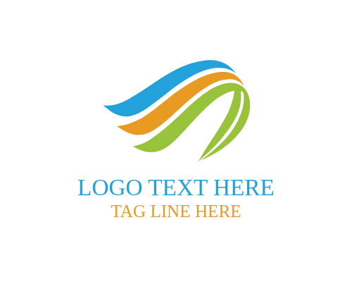 Abstract Ribbon Loop Logo for Modern Corporate Branding