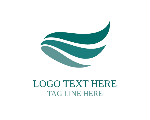 Abstract Ribbon Petal Logo for Elegant Creative Branding