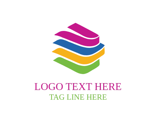 Abstract Ribbon Sculpt Logo for Artistic Brand Identity