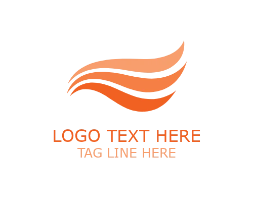 Abstract Ribbon Signal Logo for Communication Branding