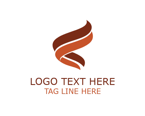 Abstract Ribbon Vortex Logo for Creative Brand Identity