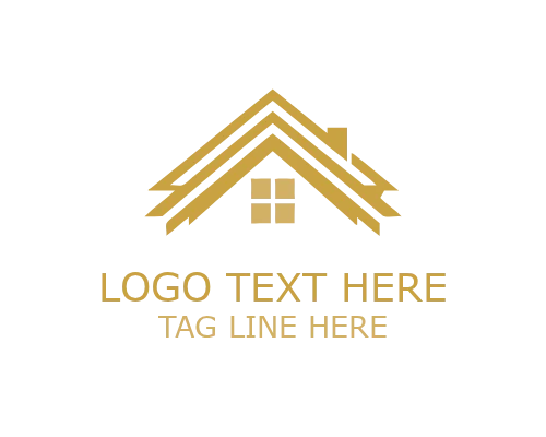 Abstract Roof Peak Logo for Construction and Property Branding