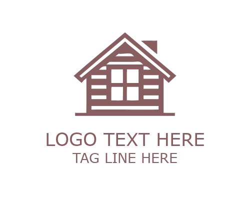 Abstract Roofing Frame Logo for Construction and Contractor Branding