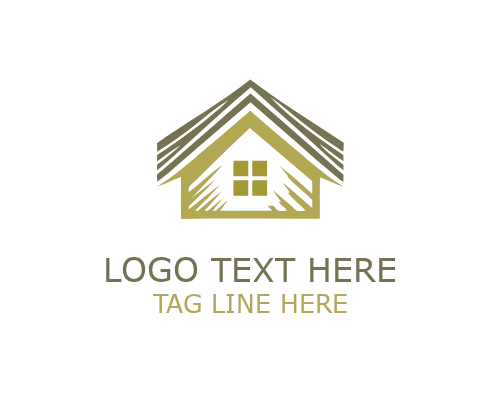 Abstract Roofing Logo for Real Estate and Property Services Branding