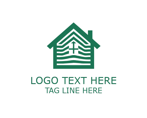 Abstract Roofing Peak Logo for Construction and Building Branding