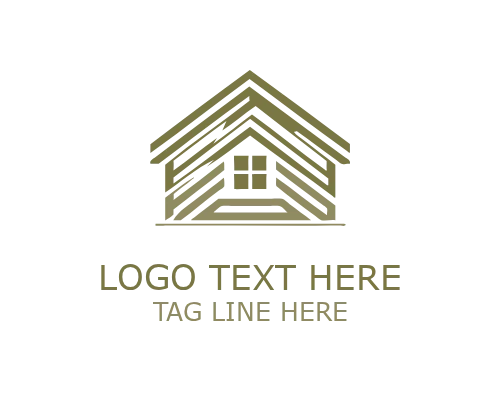 Abstract Roofing Shield Logo for Protection and Construction Branding