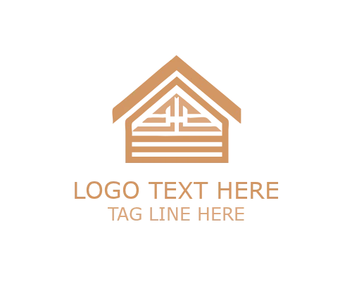 Abstract Roofing Shield Logo for Protection and Home Safety Branding