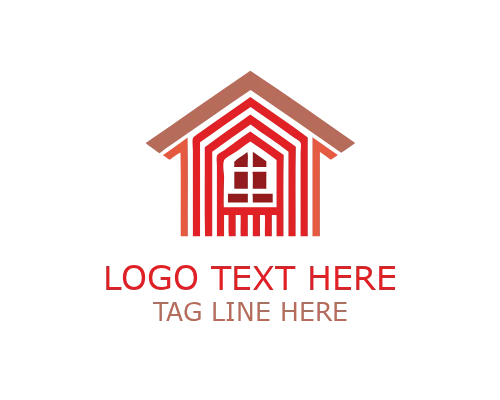 Abstract Roofing Shield Logo for Protection and Roofing Services