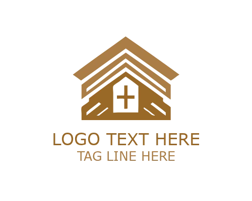 Abstract Roofing Structure Logo for Building and Contractor Branding