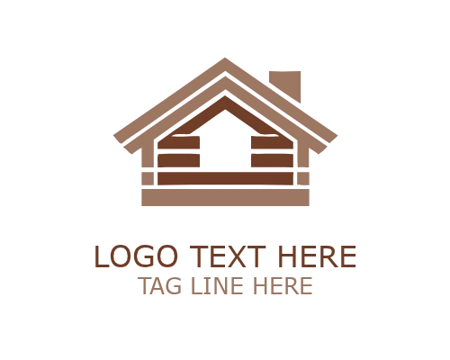 Abstract Roofing Structure Logo for Engineering and Building Branding