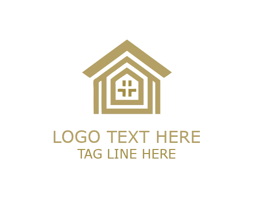 Abstract Roofing Symbol Logo for Construction and Property Branding