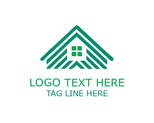 Abstract Roofing Tech Emblem