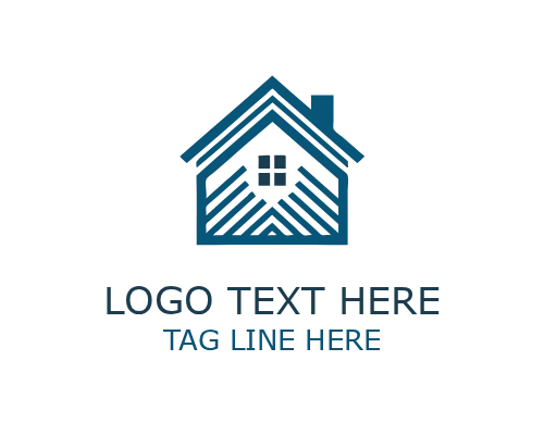Abstract Roofing Wave Logo