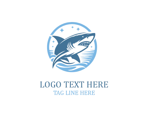  Abstract Shark Symbol Logo