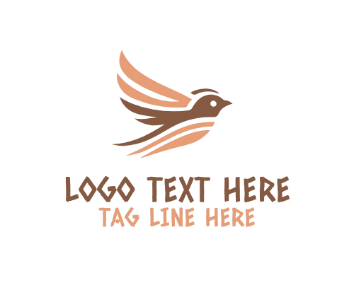 Abstract Sparrow Mark Logo