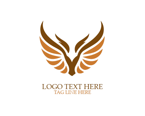  Abstract Spiral Wings Logo