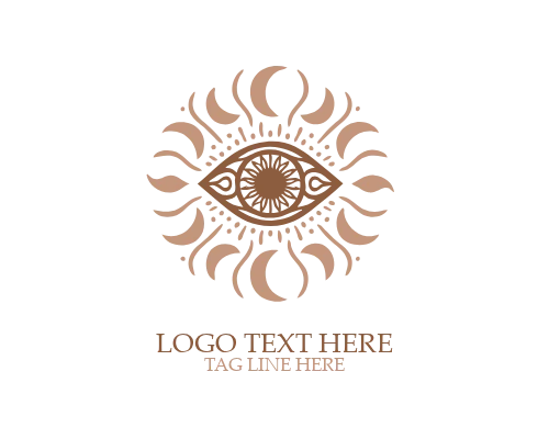 Abstract Spirit Boho Eye Logo