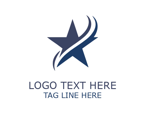 Abstract Star Mark Logo for Creative Branding