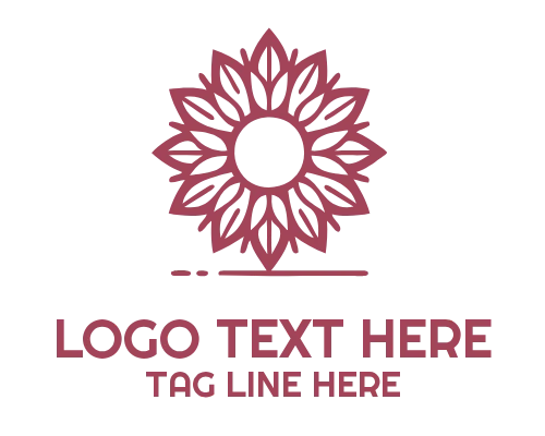 Abstract Sunflower Logo
