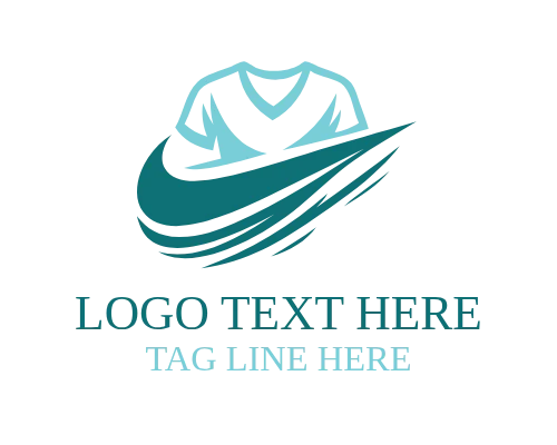 Abstract T shirt Monogram Logo for Modern Branding