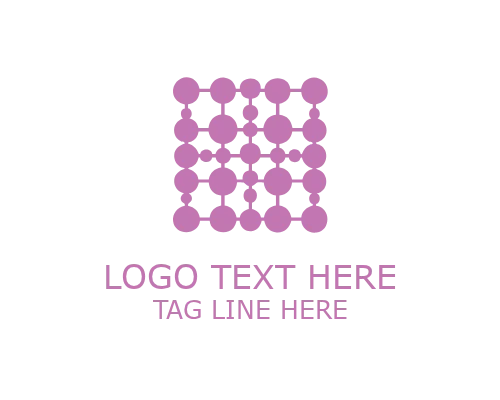 Abstract Tech Square Logo for Creative Digital Branding