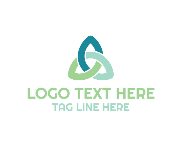 Abstract Triangle Flame Logo