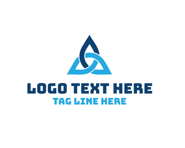 Abstract Triangle Fold Logo
