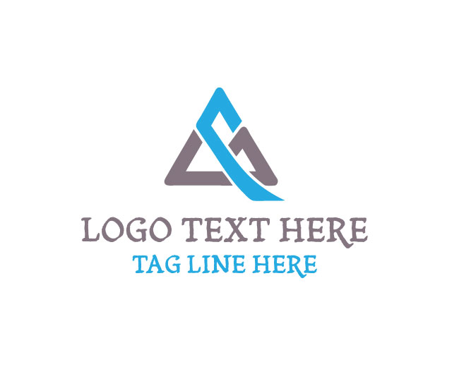 Abstract Triangle Knot Logo