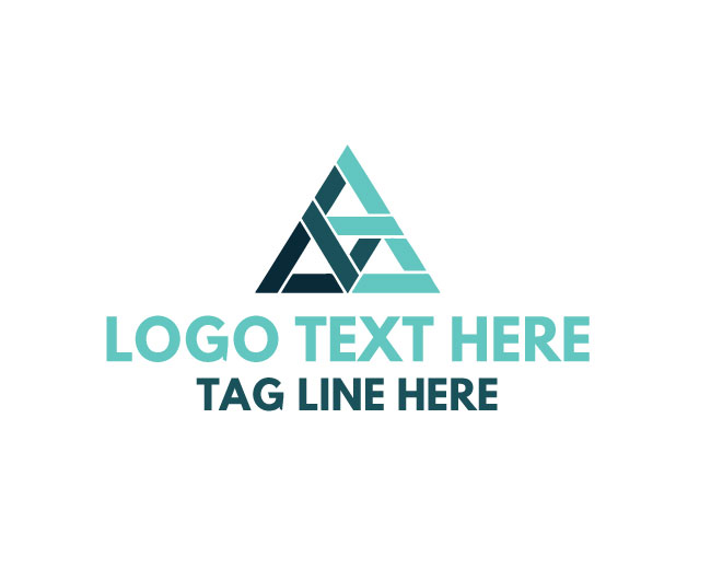 Abstract Triangle Prism Logo