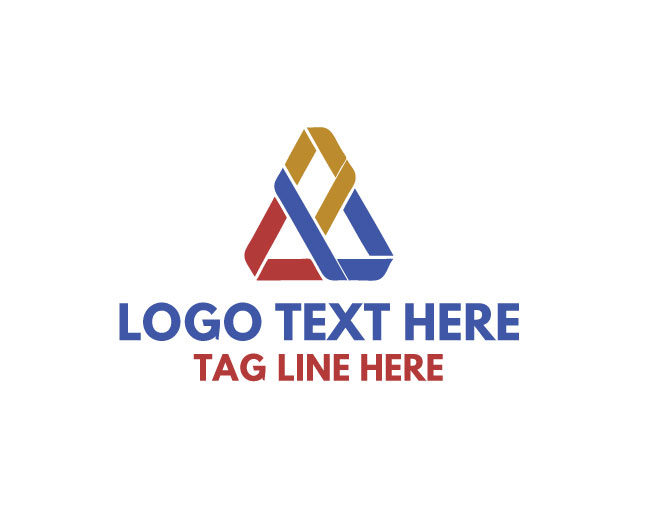 Abstract Triangle Spiral Logo