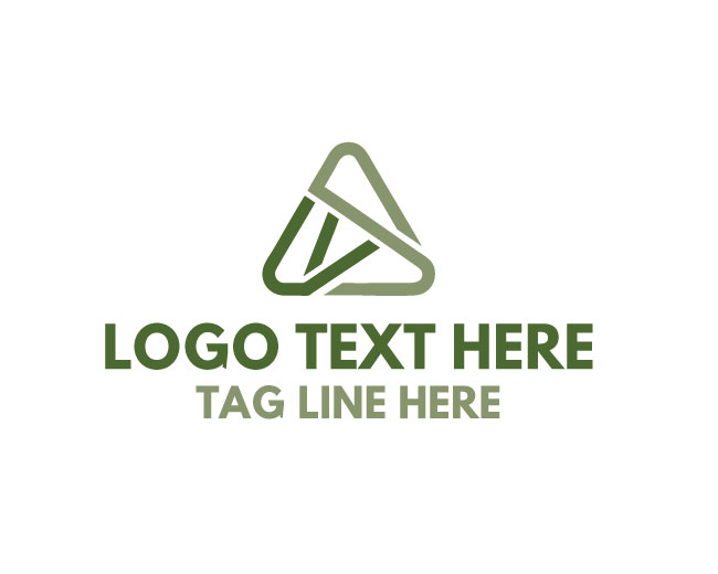 Abstract Triangle Split Logo