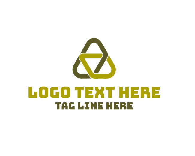 Abstract Triangle Wave Logo