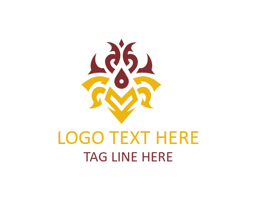 Abstract Tribal Mark Logo for Creative and Cultural Branding